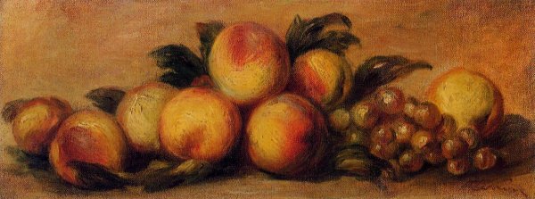 Pierre-Auguste Renoir - Still Life with Peaches and Grapes