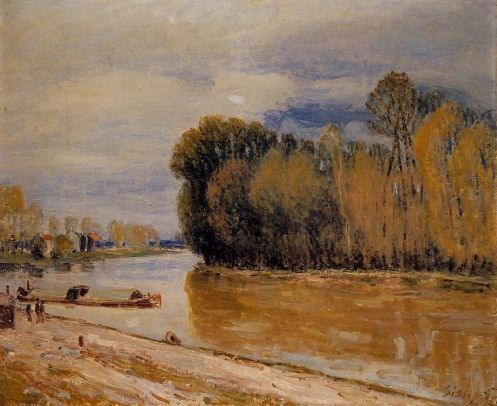 Alfred Sisley - The Loing Canal 3