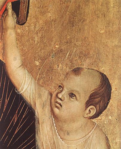 Duccio di Buoninsegna - Crevole Madonna (detail)