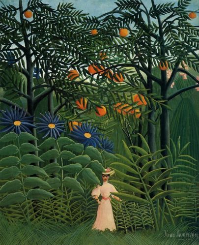 Henri Rousseau - Woman Walking in an Exotic Forest