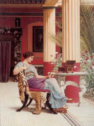 John William Godward - The Jewel Casket