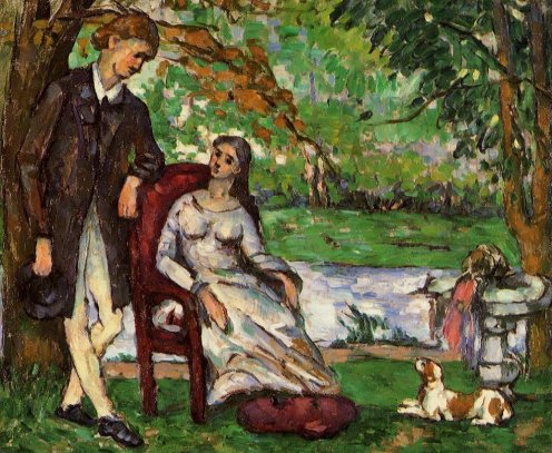 Paul Cezanne - Couple in a Garden