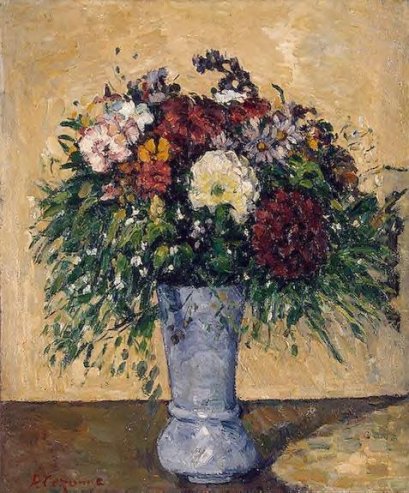 Paul Cezanne - Flowers in a Blue Vase