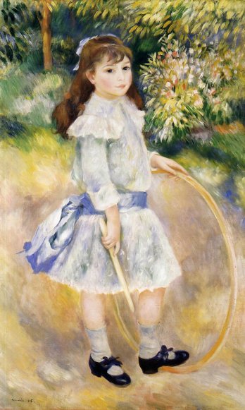 Pierre-Auguste Renoir - Girl with a Hoop