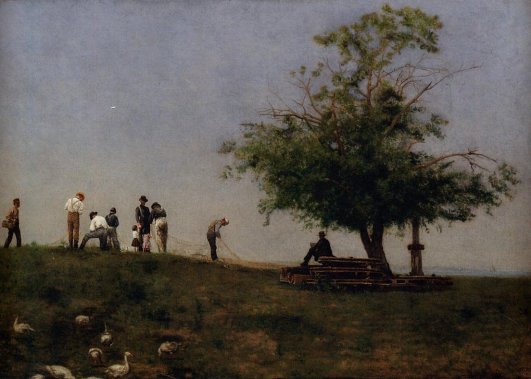 Thomas Eakins - Mending the Net 1