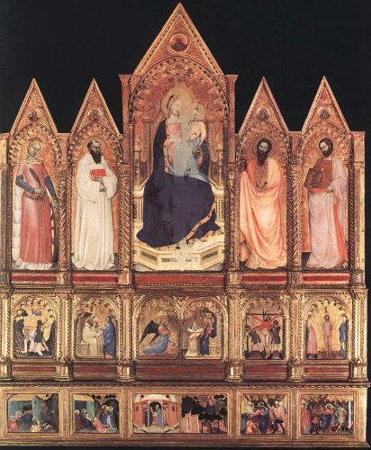 Polyptych with Madonna and Saints