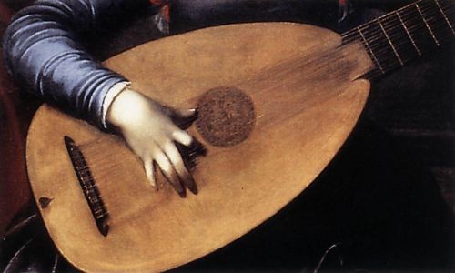 Saint Cecilia and the Angel (detail)