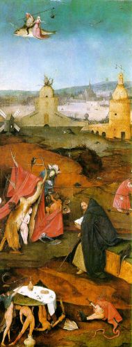 Temptation of St Anthony, right wing of the triptych