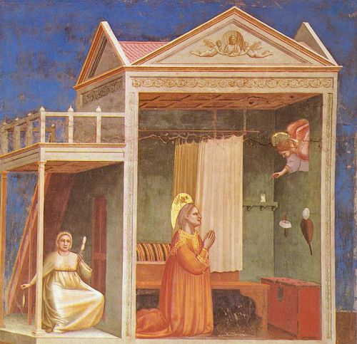 Scenes from the Life of Joachim 3 Annunciation to St Anne