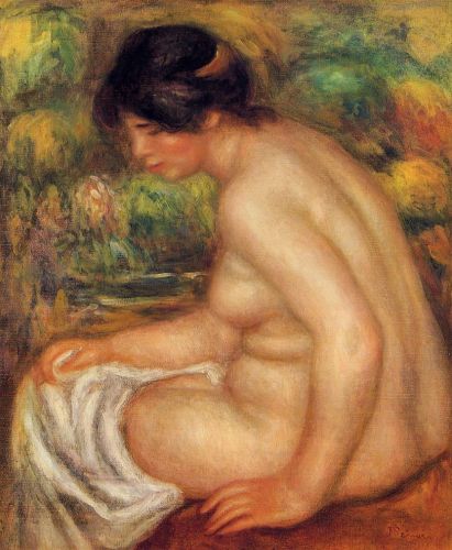 Seated Nude in Profile