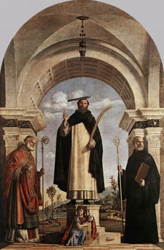 St Peter Martyr with St Nicholas of Bari, St Benedict and an