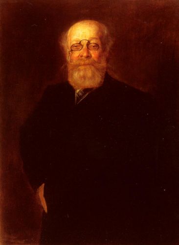 Portrait Of A Bearded Gentleman Wearing A Pince-Nez