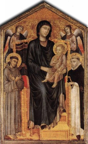 Madonna Enthroned with the Child, St Francis St. Domenico an