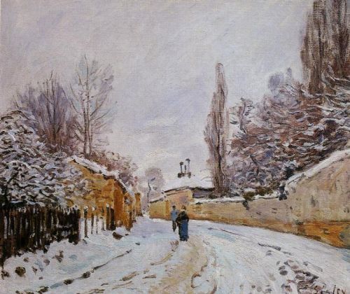 Road under Snow, Louveciennes