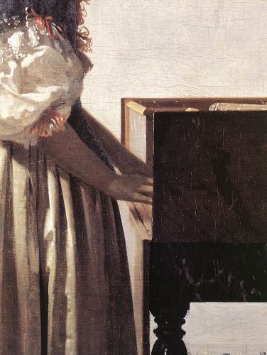 Lady Standing at a Virginal (detail) 2