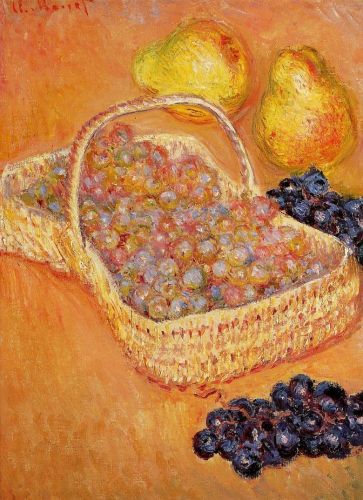 Basket of Graphes, Quinces and Pears