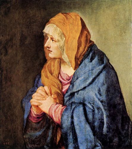 Mater Dolorosa (with clasped hands)