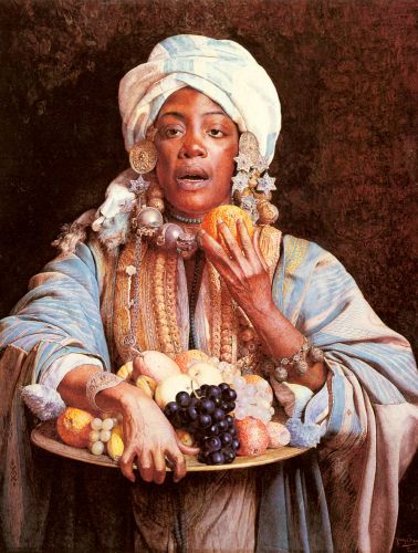 A North African Fruit Vendor