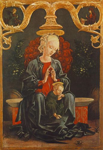 Madonna and Child in a Garden