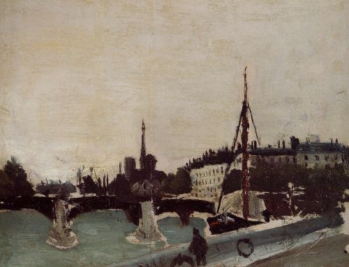 Notre Dame - View of the Ile Saint-Louis (Study)