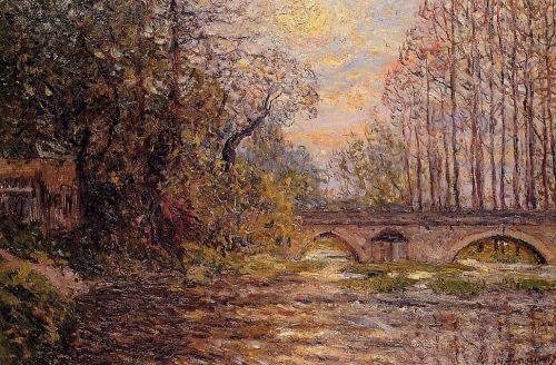 Sunset on the Loir, Lavardin