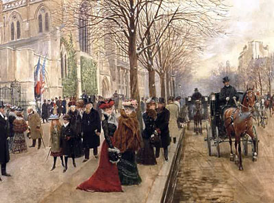 After the Service at the Church of Holy Trinity, Christmas 1890, 1890