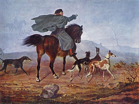 Ausritt zur Jagd, 1819