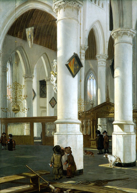 Interior of the Old Church in Delft, c.1650/52