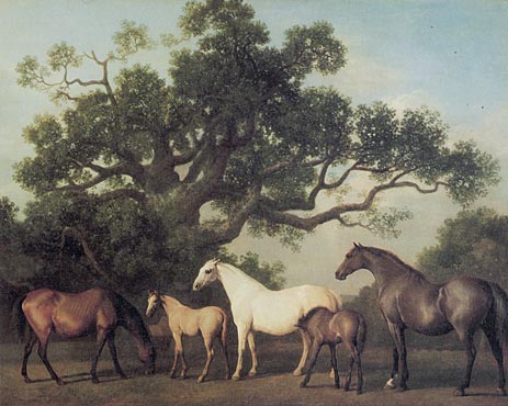 Mares and Foals under an Oak Tree, 1775