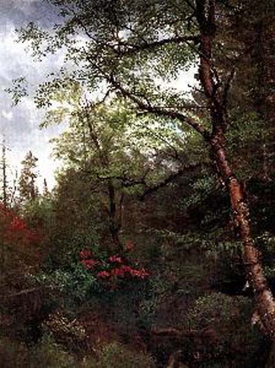 Albert Bierstadt Early Autumn Oil Painting