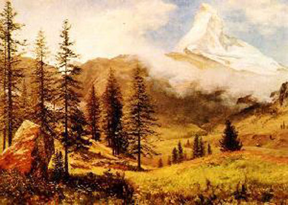 Albert Bierstadt The Matterhorn Oil Painting