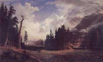 Albert Bierstadt The Morteratsch Glacier Oil Painting