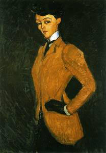 Amedeo Modigliani L amazzone Oil Painting