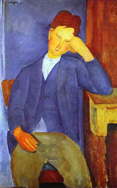 Amedeo Modigliani The Young Apprentice Oil Painting