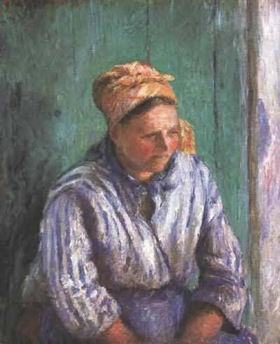 Camille Pissarro Washerwoman Study Oil Painting