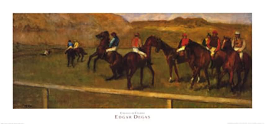 Edgar Degas Chevaux De Courses Oil Painting