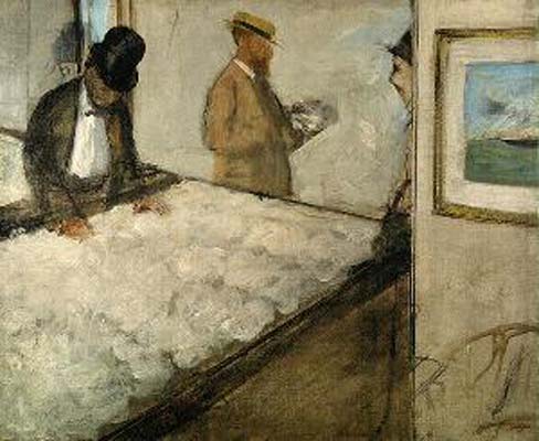 Edgar Degas Cotton Merchantes in New Orleans Oil Painting