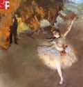 Edgar Degas Green Dancer Oil Painting