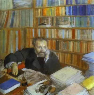 Edgar Degas Portrait of Edmond Duranty Oil Painting