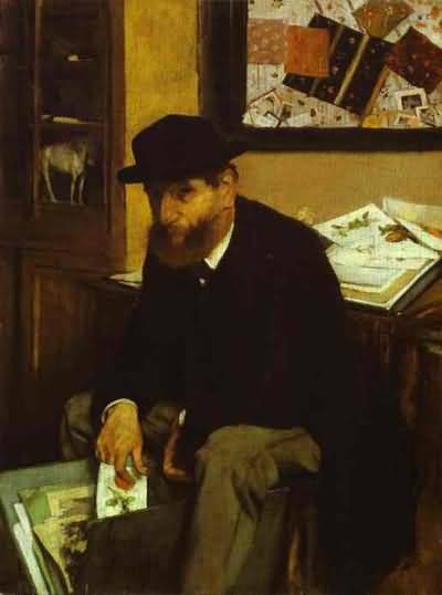 Edgar Degas The Collector Oil Painting