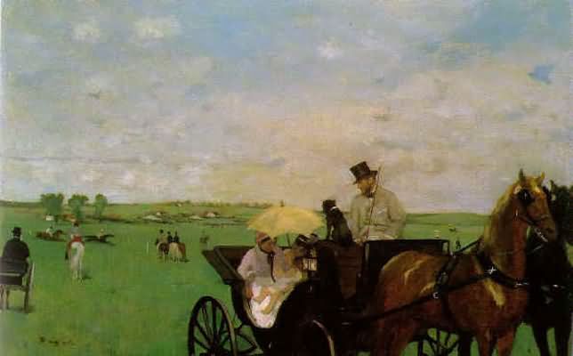 Edgar Degas The Meet Oil Painting