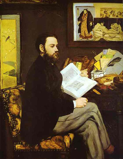 Edouard Manet Portrait of Emile Zola Oil Painting