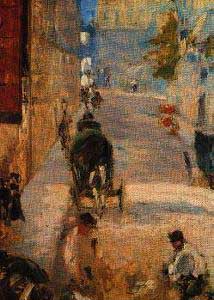 Edouard Manet The Road Mender Rue Mosnier Oil Painting