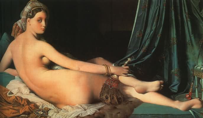Jean Auguste Dominique Ingres Grande Odalisque Oil Painting