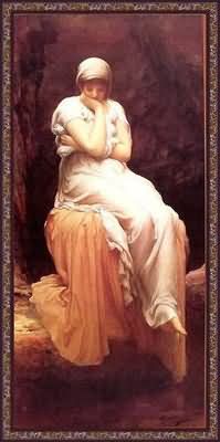 Lord Frederic Leighton Sisters Oil Painting