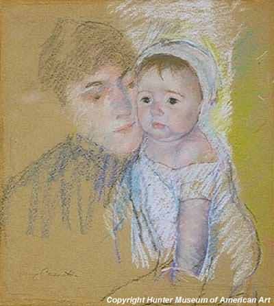 Mary Cassatt Baby Bill in Cap and Shift Oil Painting