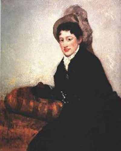 Mary Cassatt Portait of a Woman Dressed for the Matinee Oil Painting