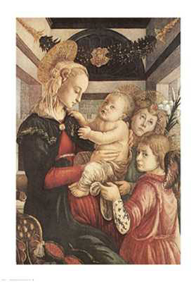 Sandro Botticelli Madonna And Child With Angels Oil Painting