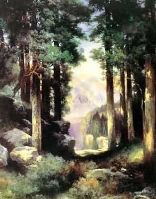 Thomas Moran Side Canyon of the Colorado Oil Painting