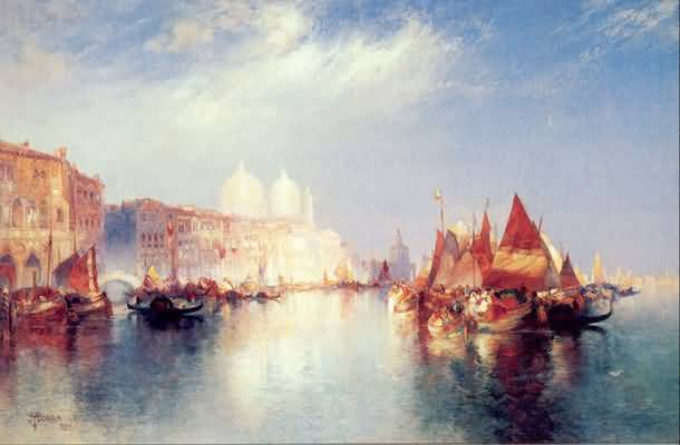 Thomas Moran The Grand Canal Oil Painting